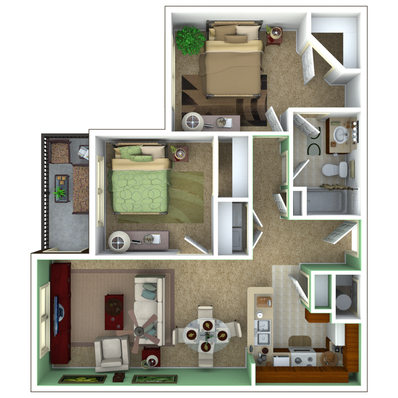 one bedroom senior apartments